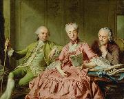 Jacques Charlier Presumed Portrait of the Duc de Choiseul and Two Companions china oil painting artist